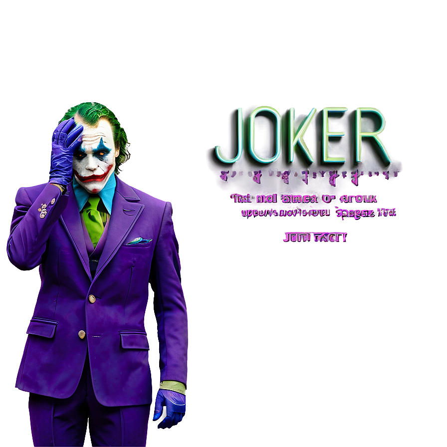 Joker In Suit Png Fnn32