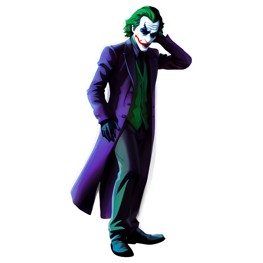 Joker's Eerie Silhouette Png 41