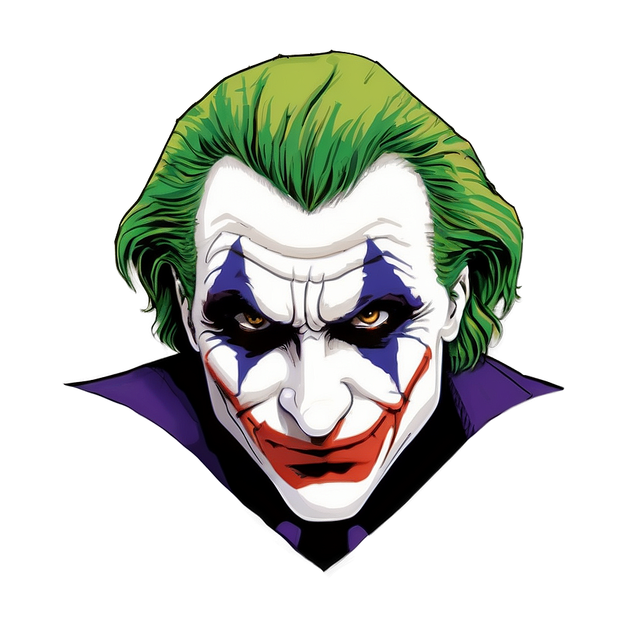 Joker's Psychotic Gaze Png Why55