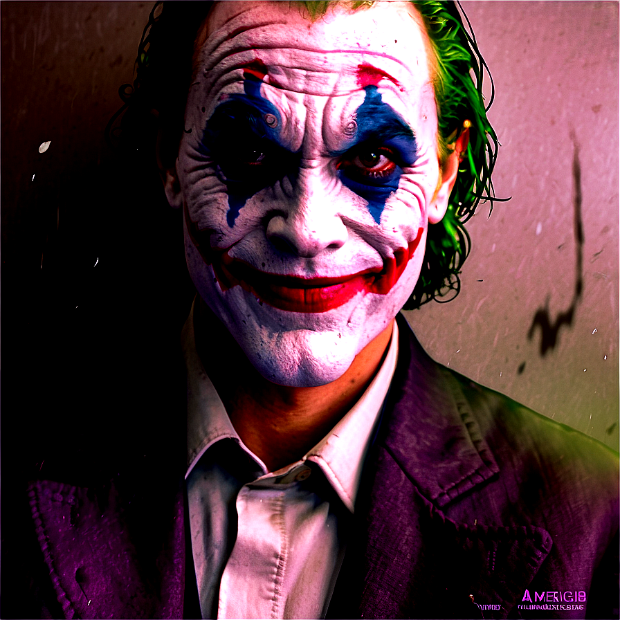 Joker's Unsettling Smile Png 78