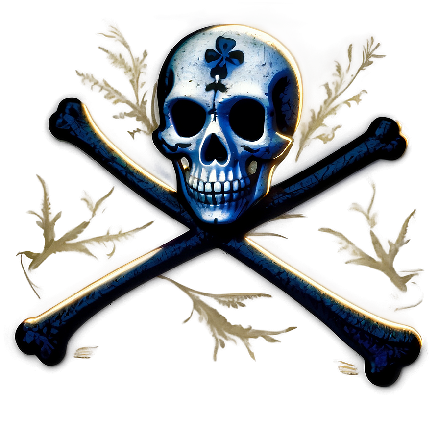 Jolly Roger On Black Background Png 06292024