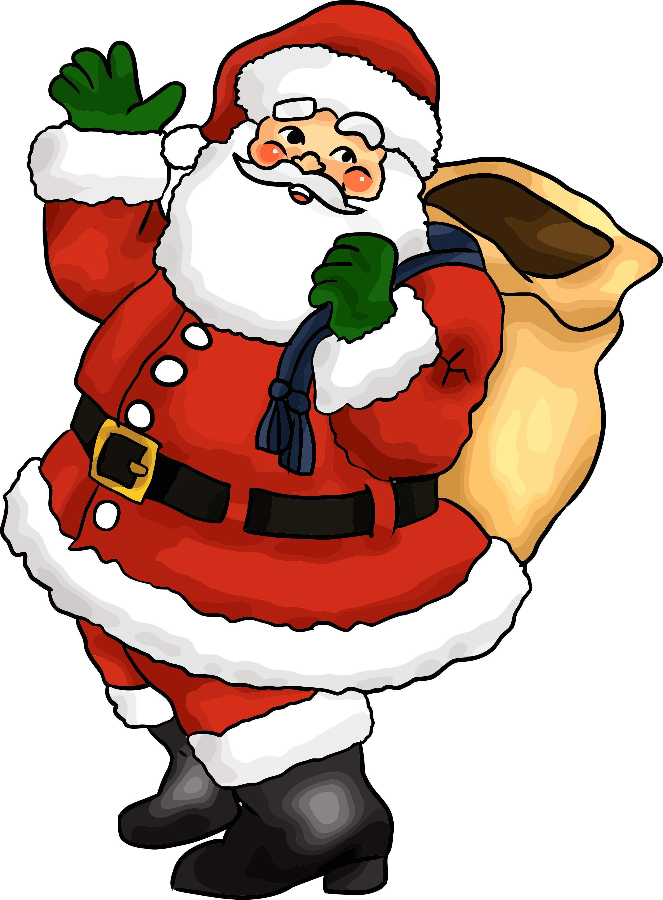 Jolly Santa Clauswith Sack