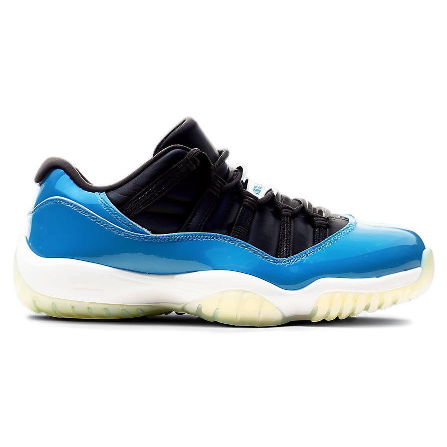 Jordan 11 Low Unc Patent Blue Png 17