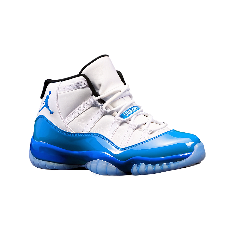 Jordan 11 White And Blue Png 44