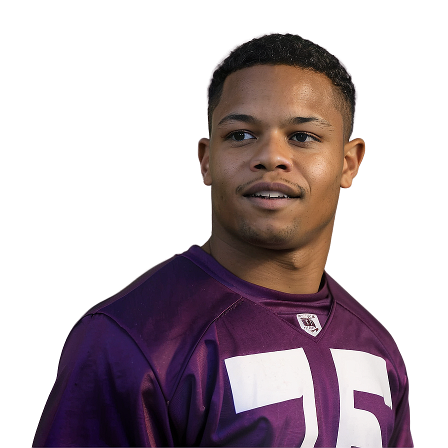 Josh Jacobs Portraitin Purple Jersey