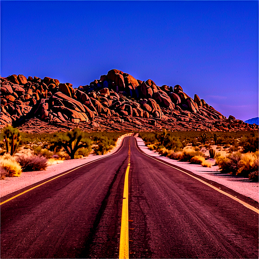 Joshua Tree Road Trip Scene Png 67