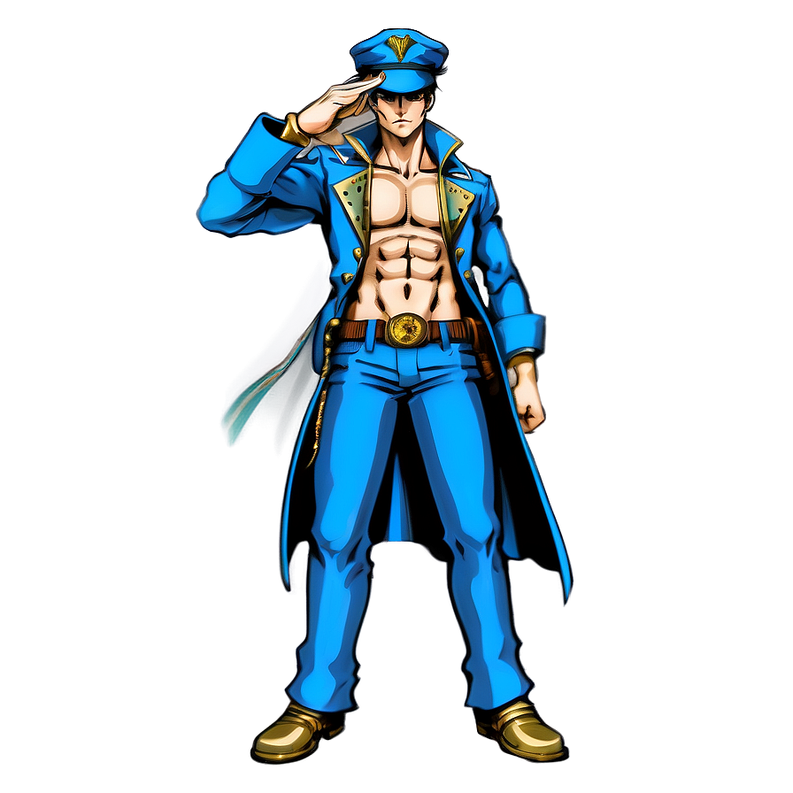 Jotaro Full Body Art Png Had