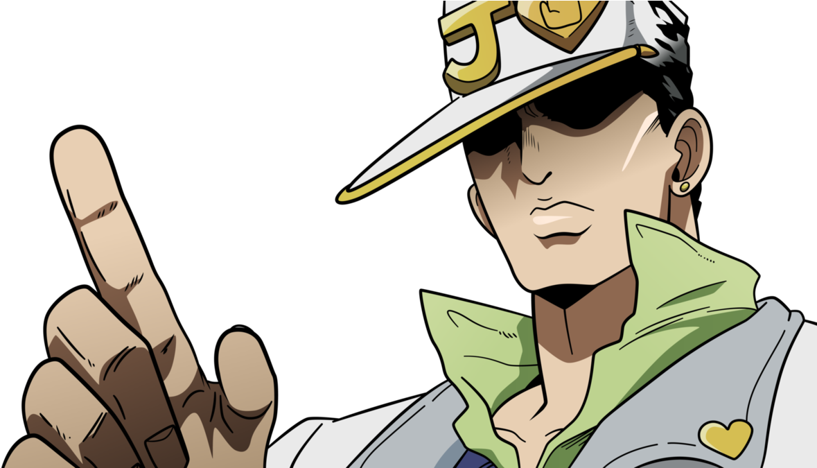 Jotaro Kujo Pointing Gesture Anime