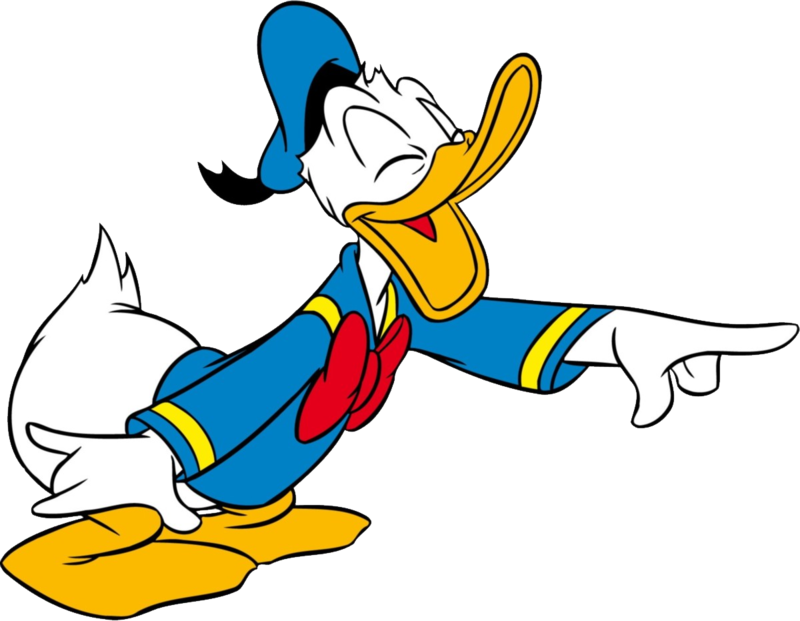 Joyful Animated Duck Character