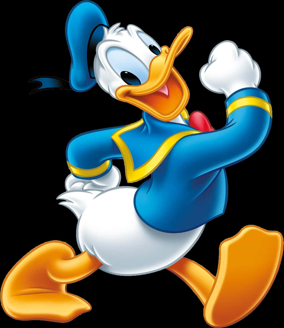 Joyful Animated Duck Character