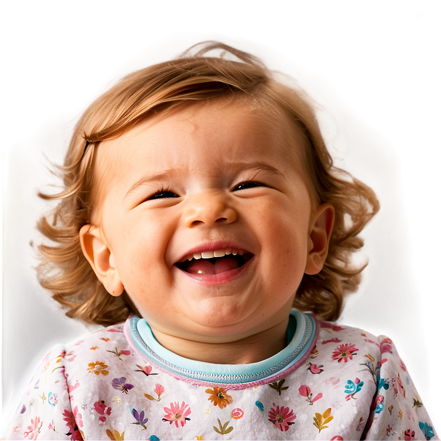 Joyful Baby Girl Laughing Png Imt