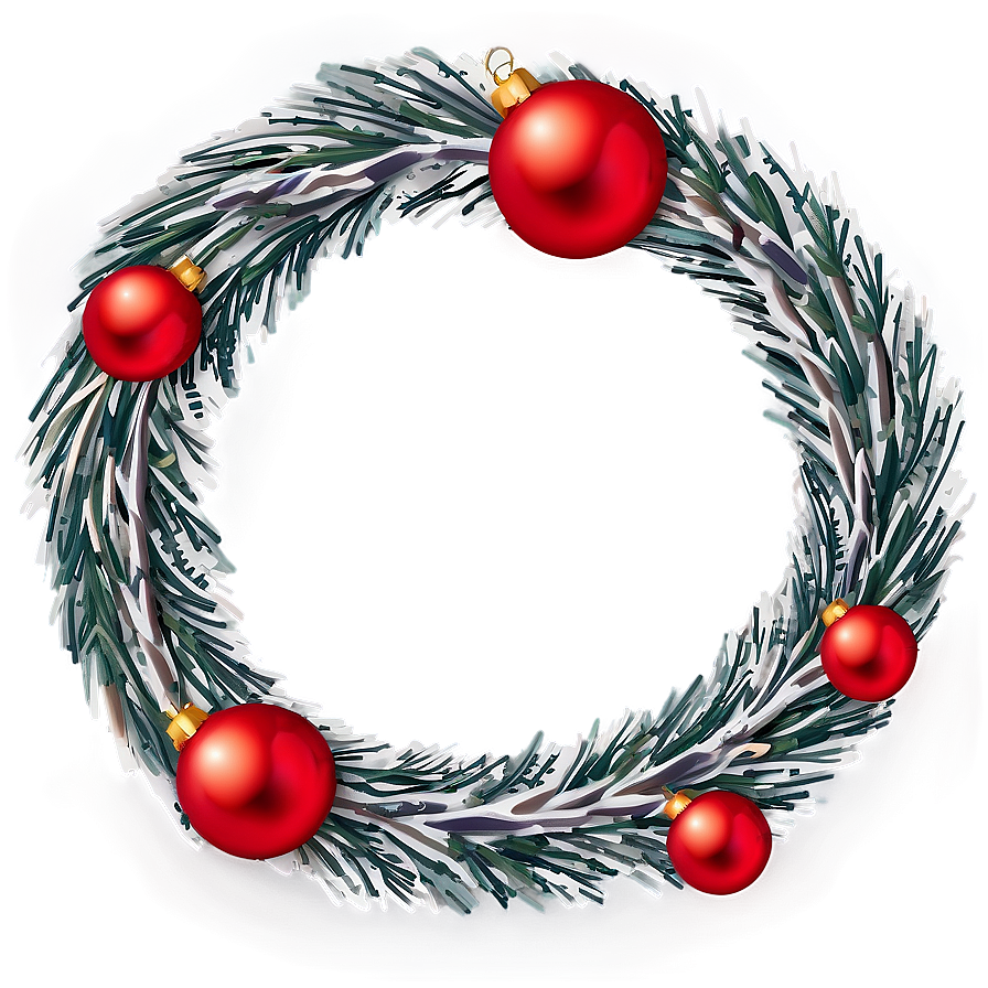 Joyful Happy Holidays Wreath Png 05232024