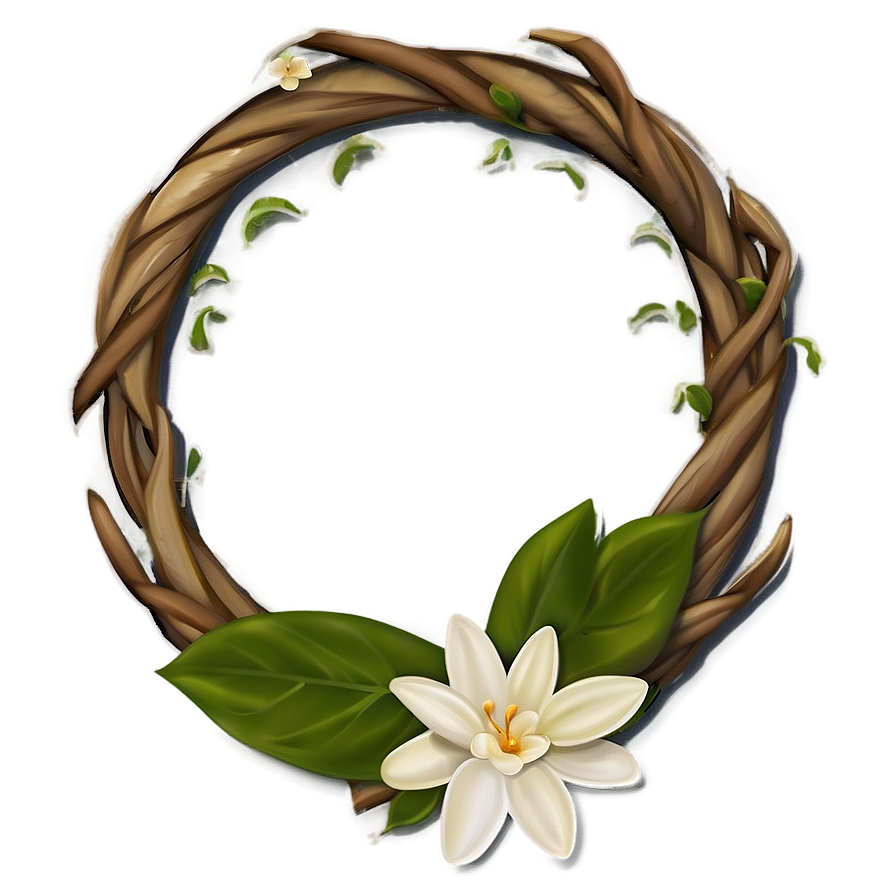 Joyful Jasmine Wreath Png 92