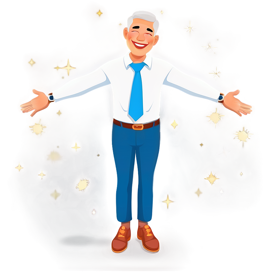 Joyful Man Cartoon Png 65