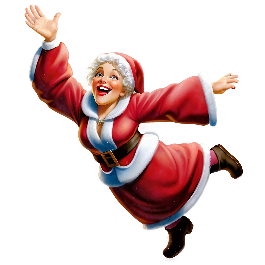 Joyful Mrs Claus Decoration Png Wlr79