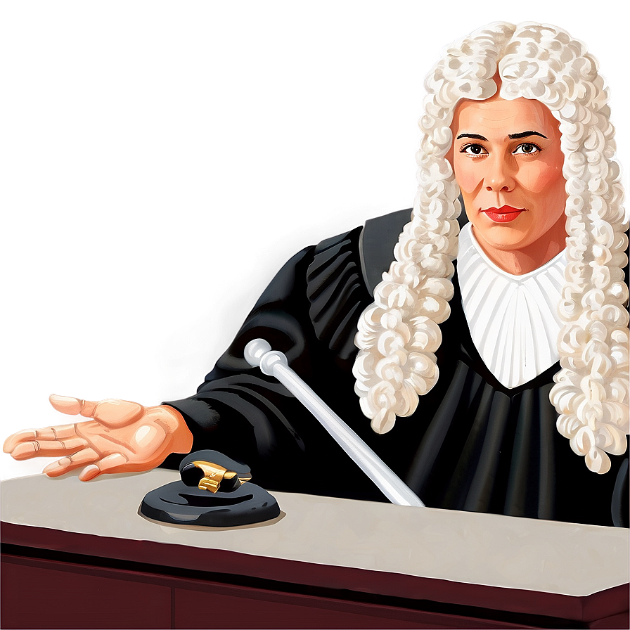 Judge Behind Bench Png 06112024