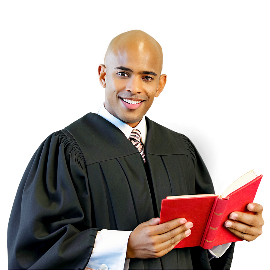 Judge Holding Book Png Lcc81