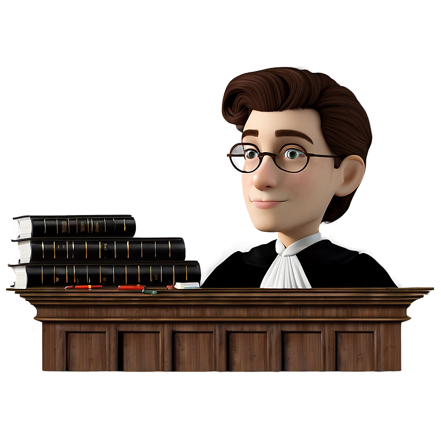 Judge In Legal Library Png 70