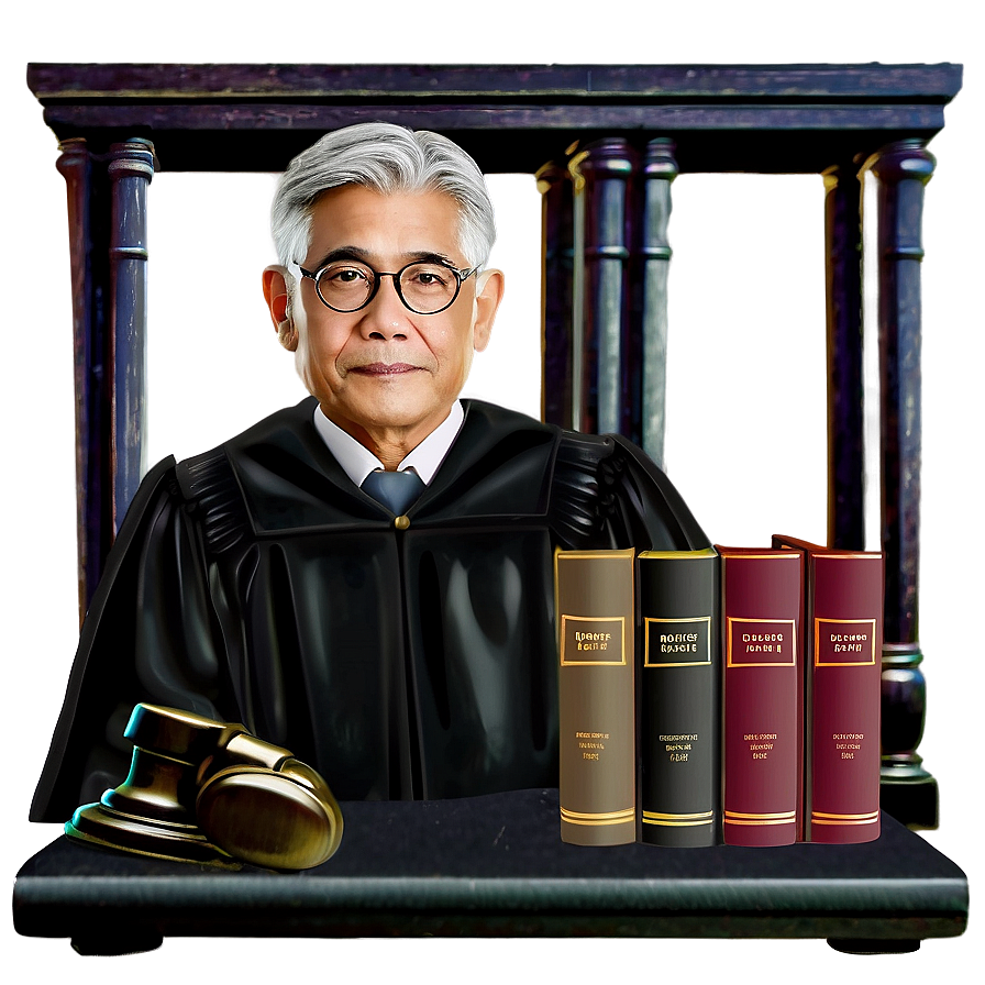 Judge In Legal Library Png 86