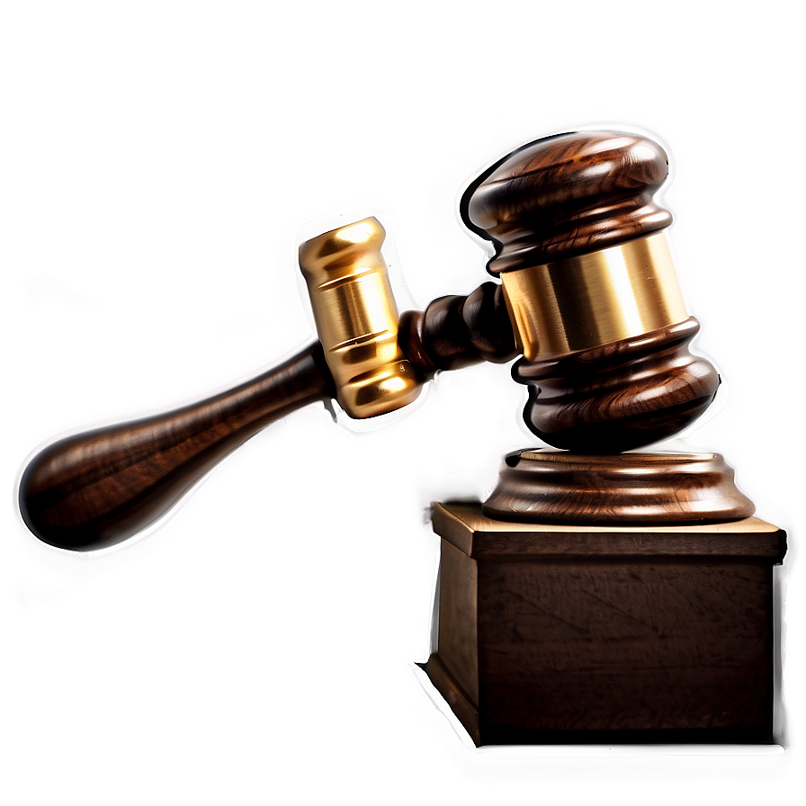 Judge With Law Gavel Png 06112024