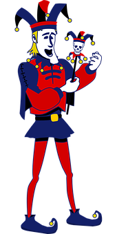 Juggling Jester Vector Illustration