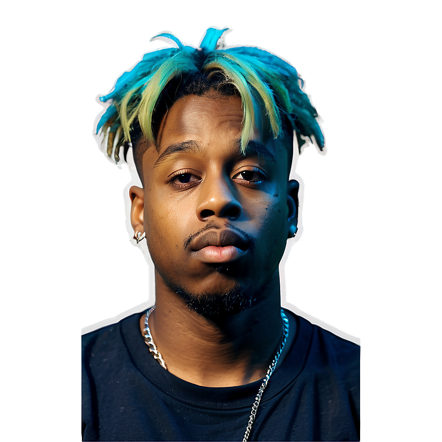 Juice Wrld Colorful Tribute Png Xpr