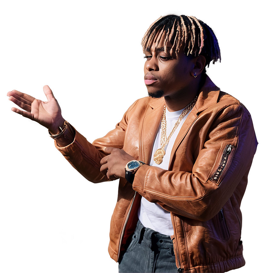 Juice Wrld In Thoughtful Pose Png 05212024