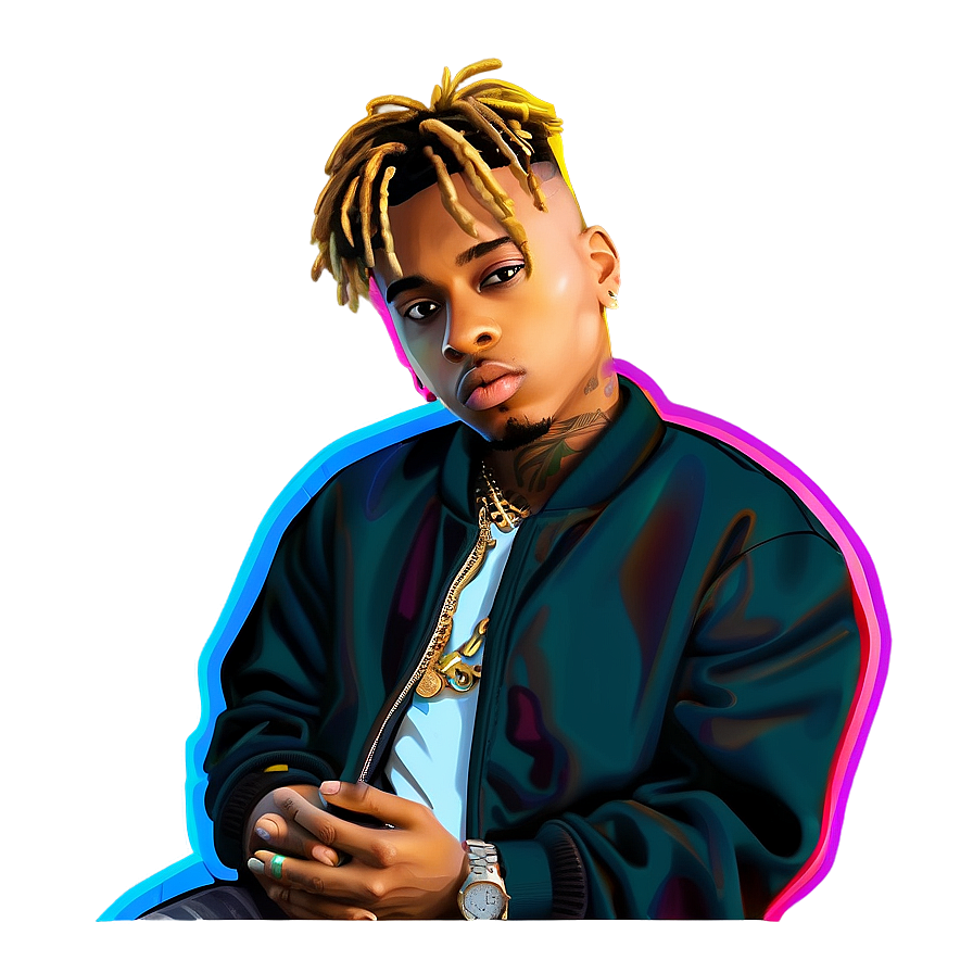 Juice Wrld Portrait Illustration Png 05212024