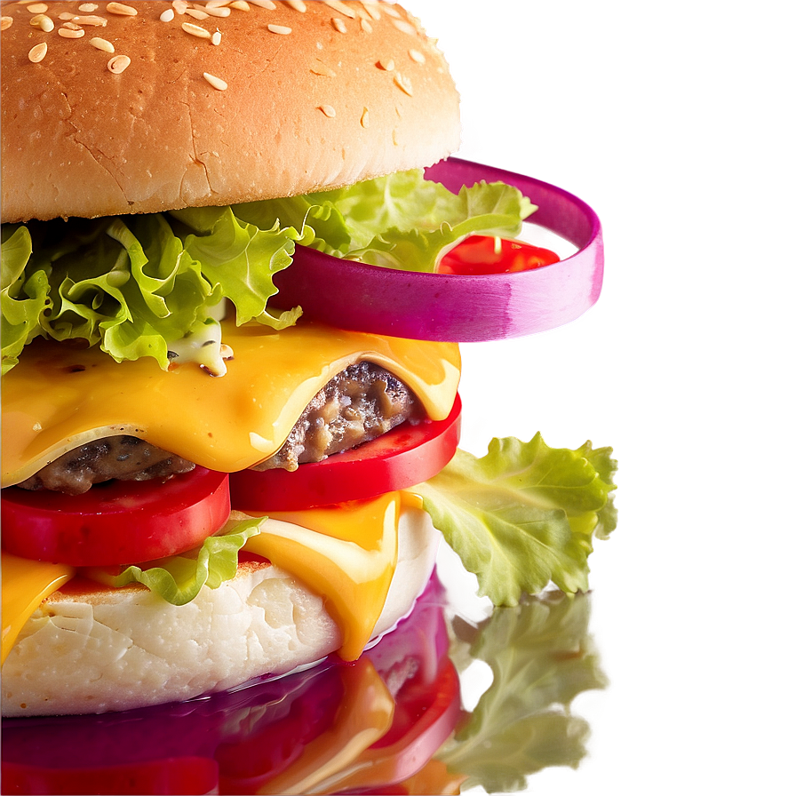 Juicy Cheeseburger Delight Png Xpk