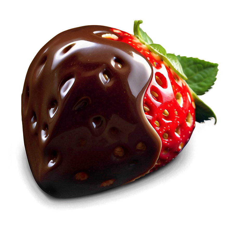 Juicy Chocolate Covered Strawberry Png Qcd1