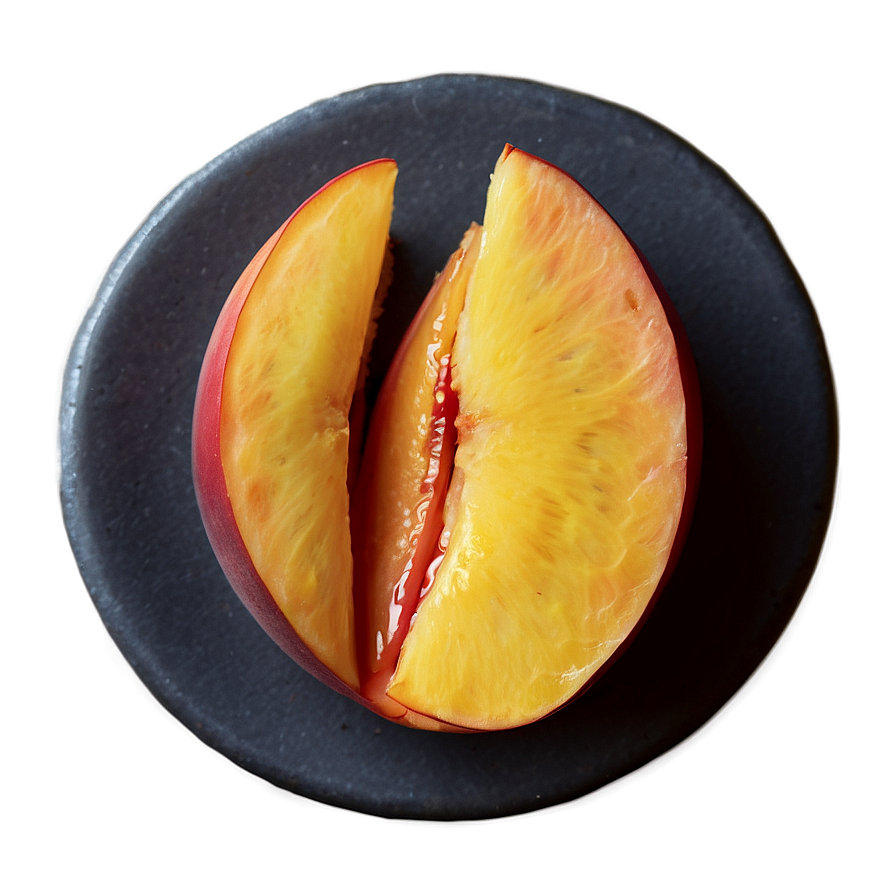 Juicy Nectarine Slice Png Khm89