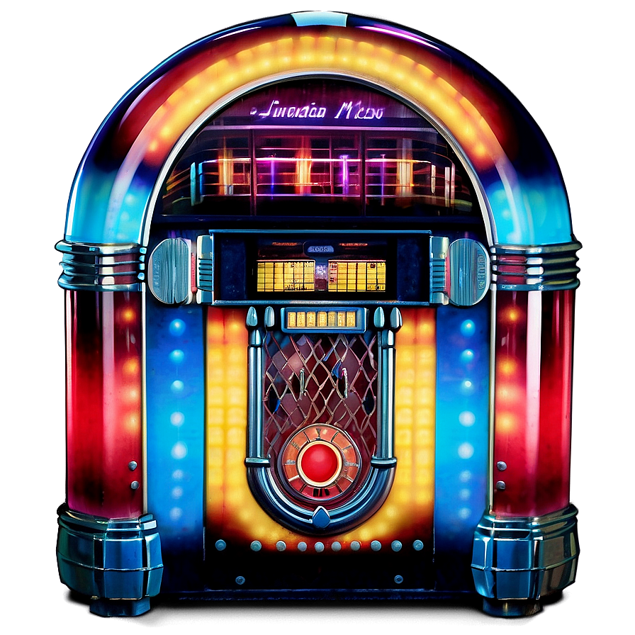 Jukebox At Retro Party Png Frc