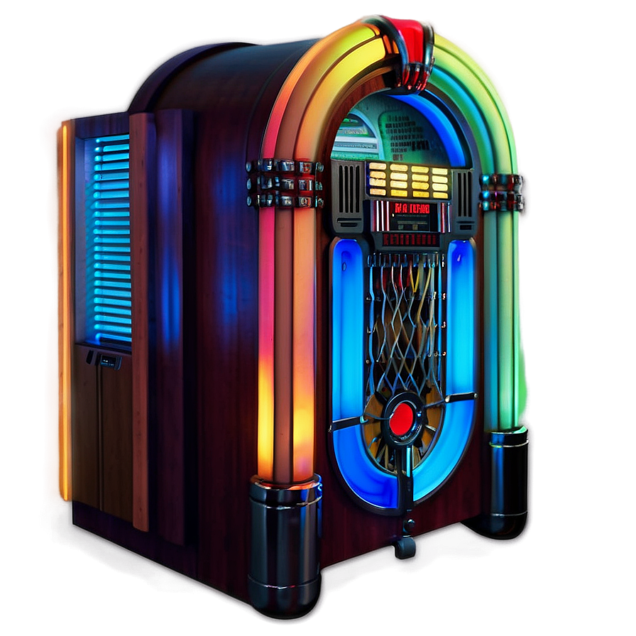 Jukebox With Glowing Lights Png Uft73