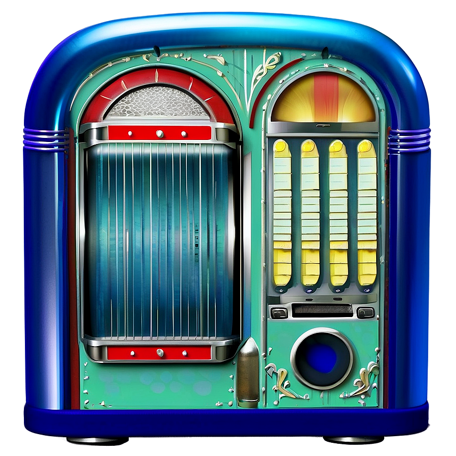 Jukebox With Jazz Theme Png Qrp