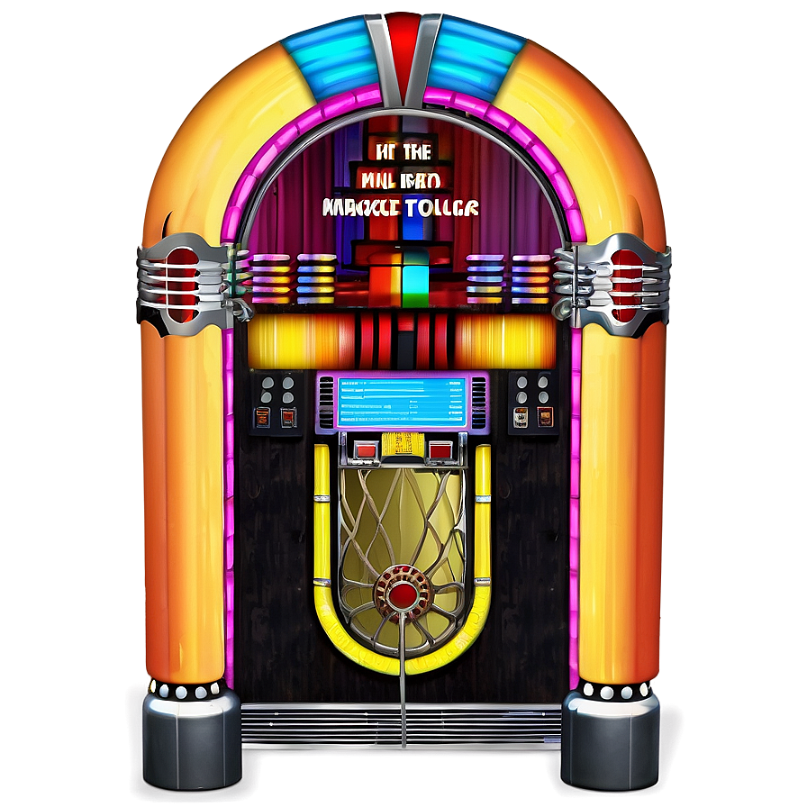 Jukebox With Karaoke Screen Png 06112024