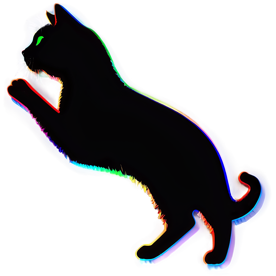 Jumping Cat Silhouette Png 66