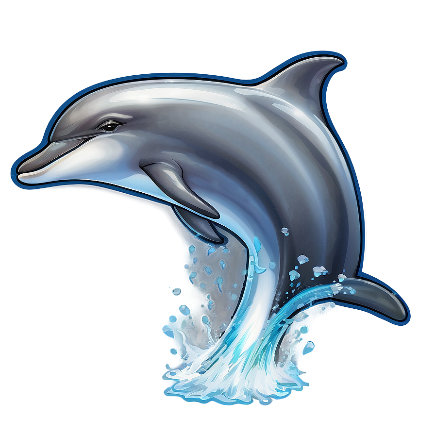 Jumping Dolphin Graphic Png Rif