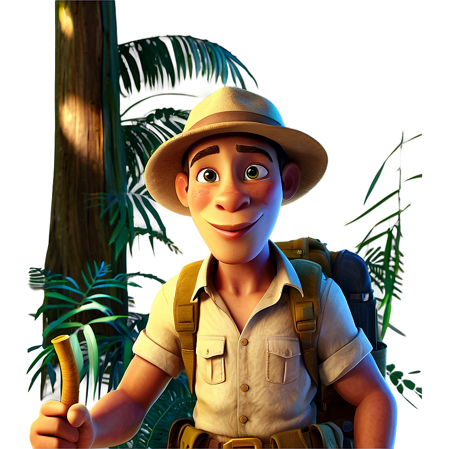 Jungle Explorer Cartoon Character Png Elh