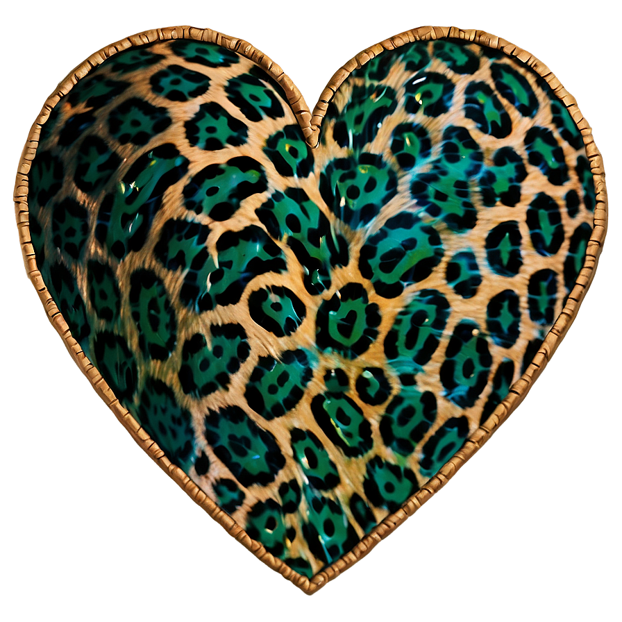 Jungle Love Leopard Heart Png 06282024