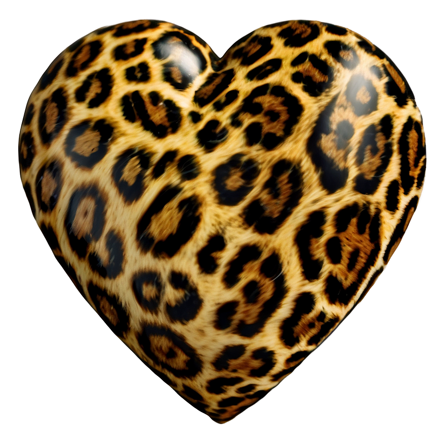 Jungle Love Leopard Heart Png Smd71