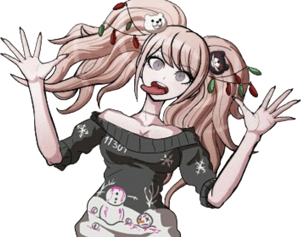 Junko_ Enoshima_ Animated_ Character_ Pose