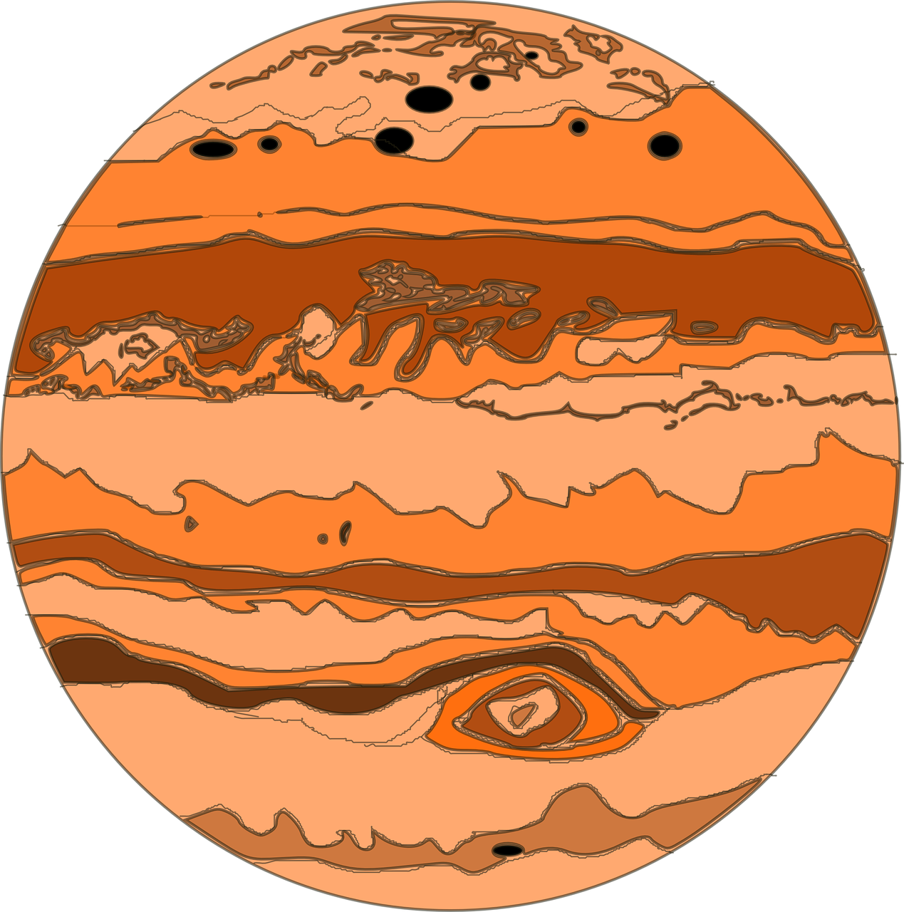 Jupiter Planet Illustration