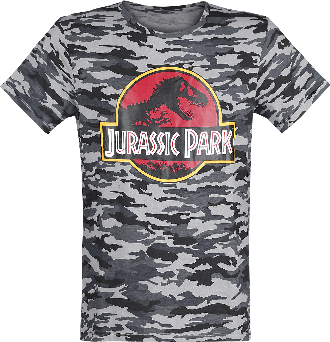 Jurassic Park Logo Camouflage Tshirt