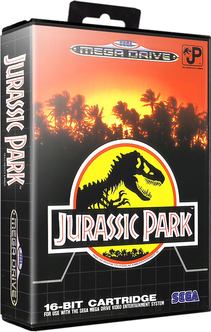 Jurassic Park Sega Mega Drive Game Cartridge