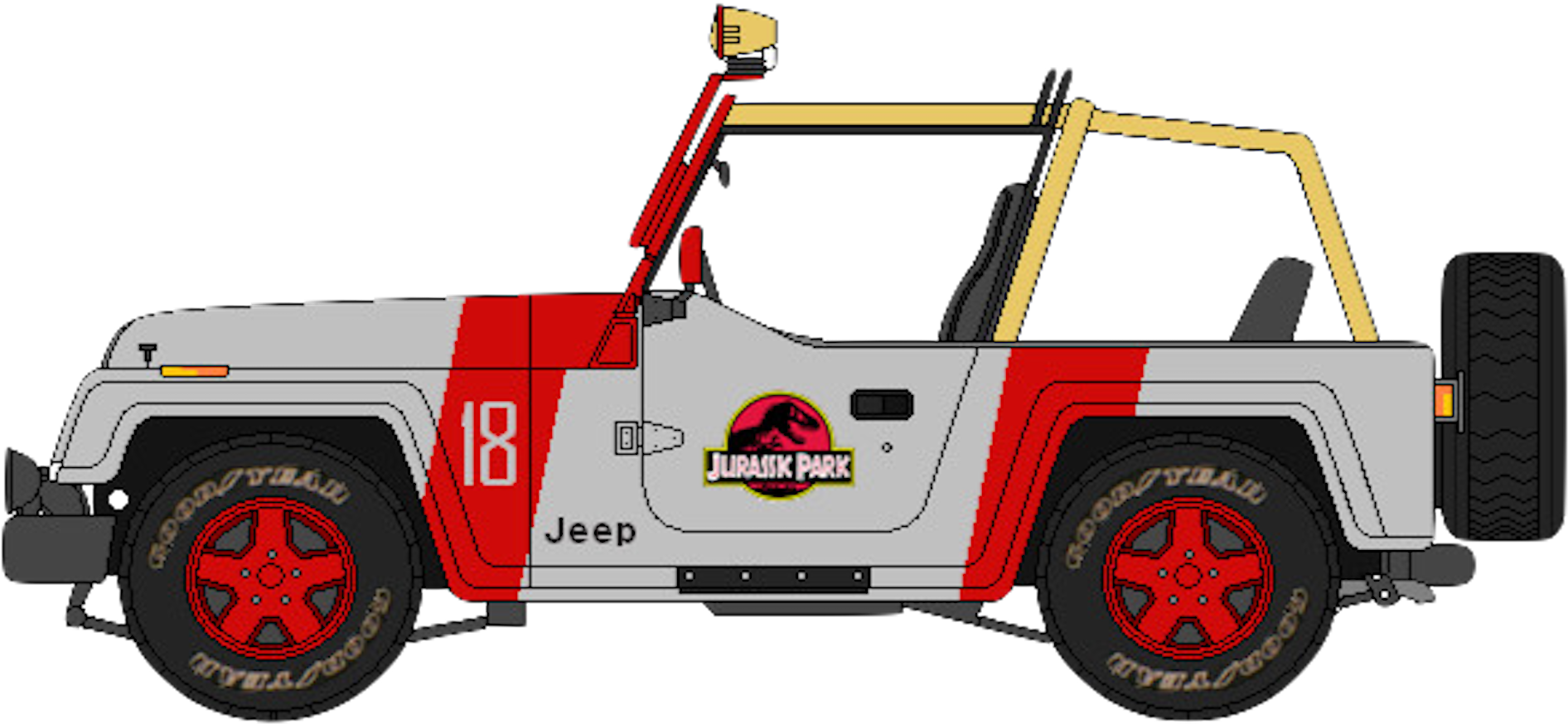 Jurassic Park Themed Jeep Wrangler