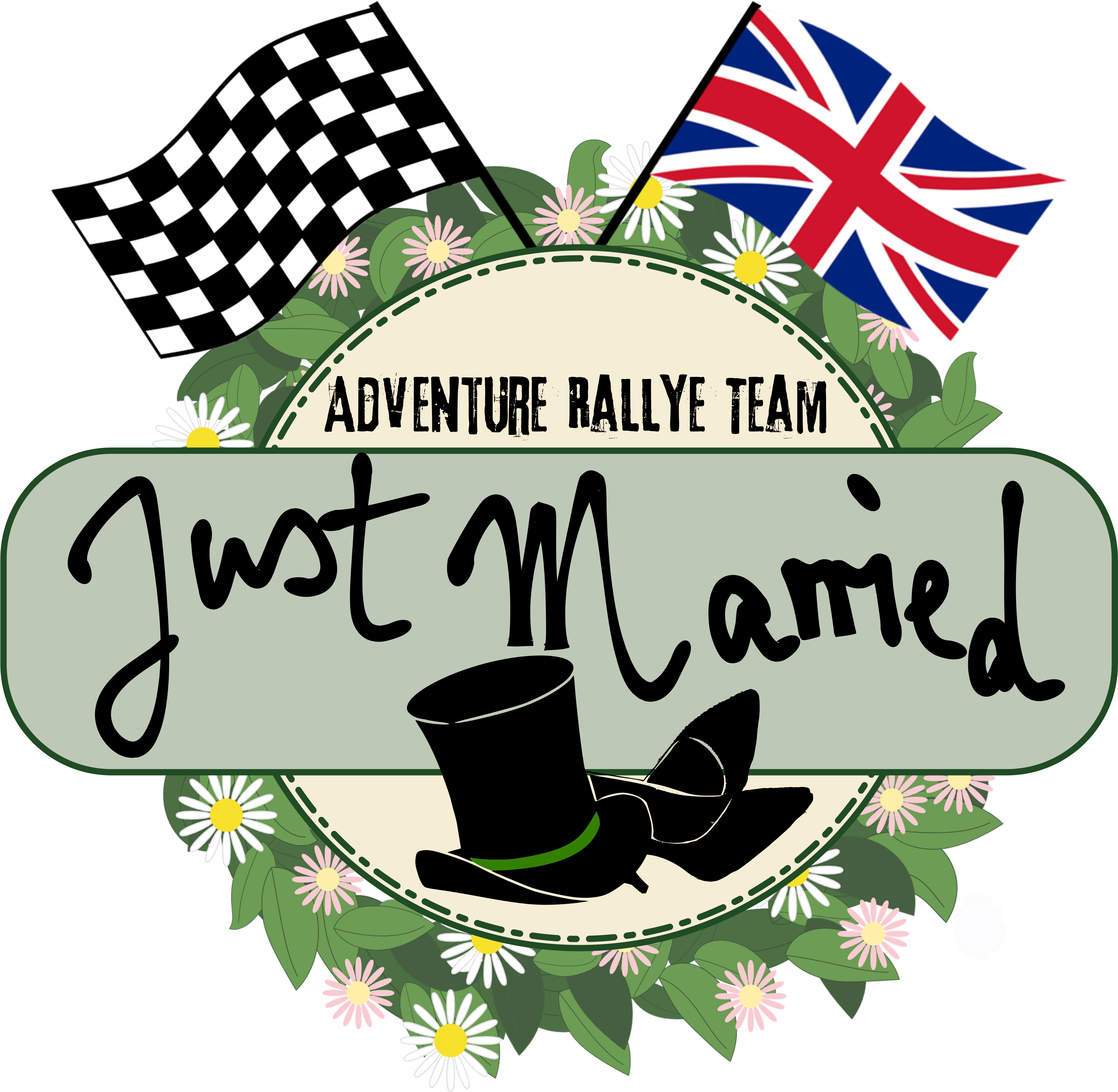 Just Married Adventure Rally Team Graphic