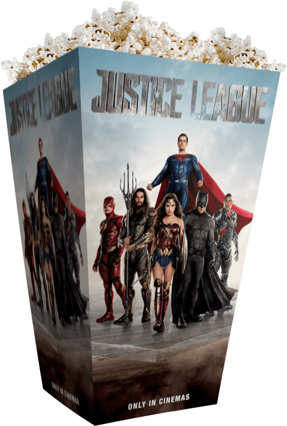 Justice League Popcorn Box Cinema Promotion