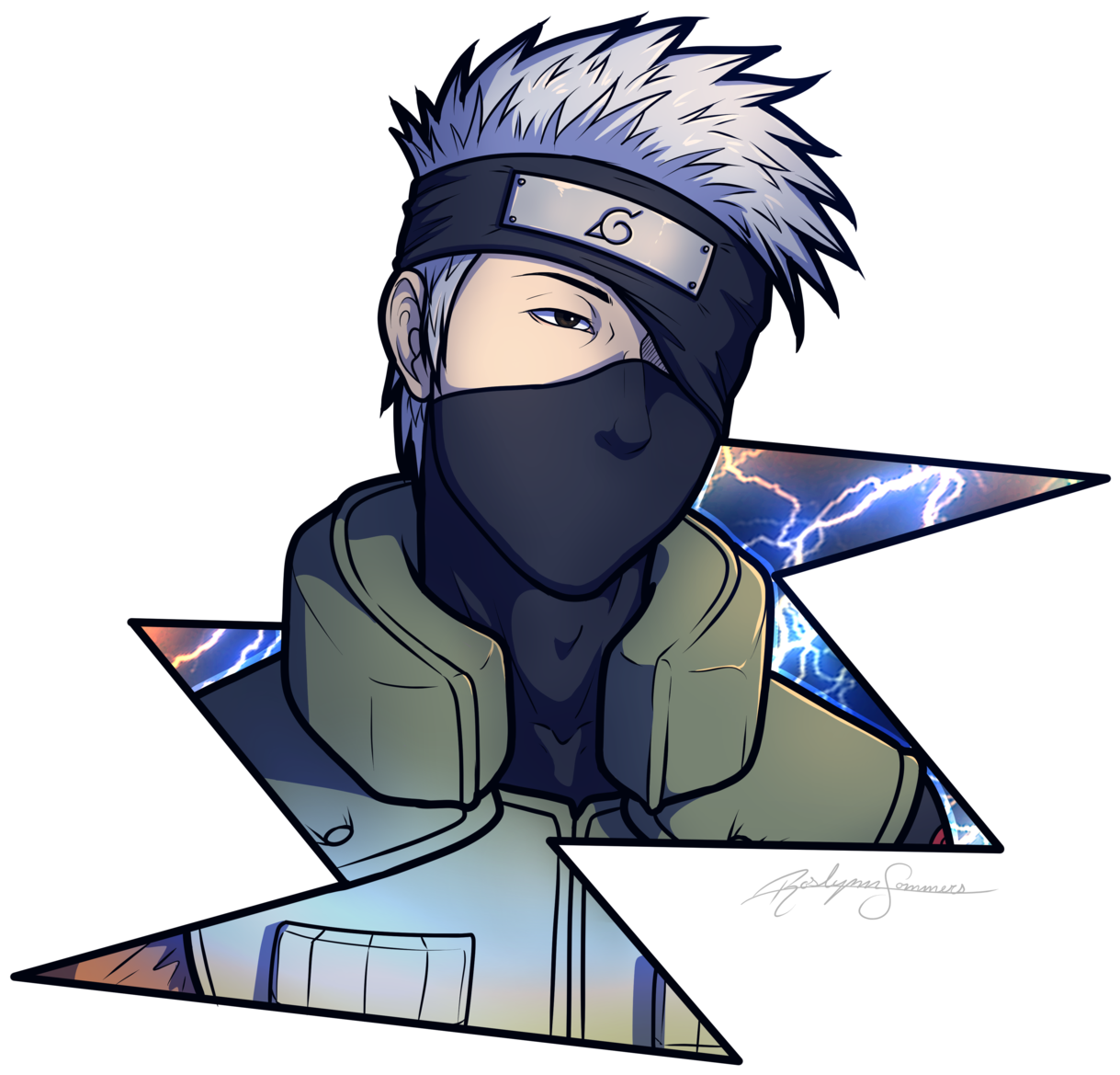 Kakashi Lightning Blade Artwork