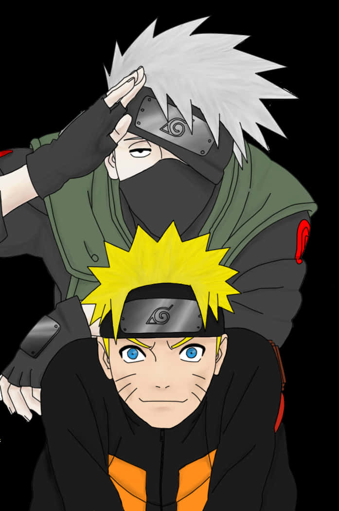 Kakashi Patting Naruto Head