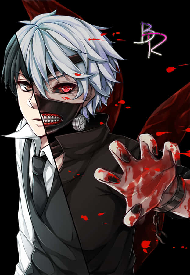 Kaneki Ken Transformed Anime Artwork